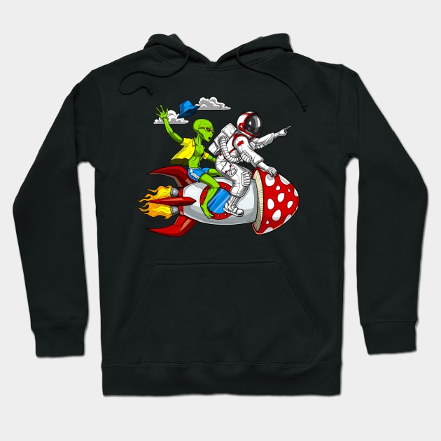 Alien Astronaut Psychonauts Hoodie by underheaven